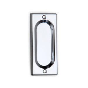Concha de Sobrepor Isero Retangular Ferro 4 X 10 CM Cromado