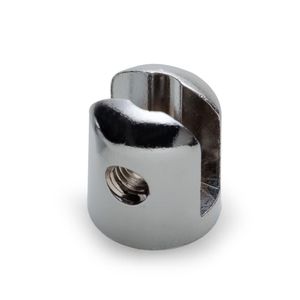 Suporte para Vidro Isero Boca de Jacaré Zamac 6mm Cromado
