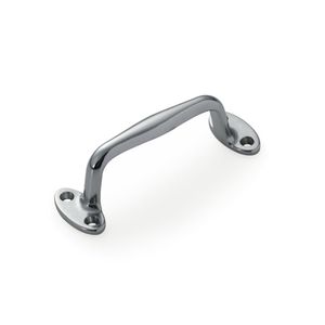 Puxador Base Fixa Isero Sobrepor Zamac 87 MM Oxidado