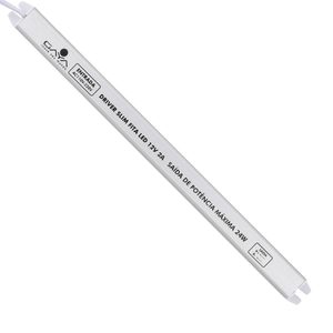 Driver Slim para Fita LED 2A 24W 12V - Gaya