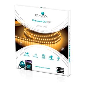 Fita LED Smart 12V 5M 5W/M CCT Dimerizável 3000K a 6000K - 9809 - Gaya