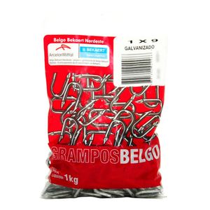 Grampo para Cerca Belgo 9 X 1" 1 KG Galvanizado