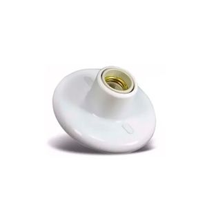Plafon de Porcelana com Soquete E27 Branco - Blumenau
