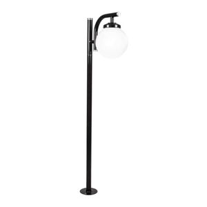 Poste para Jardim Blumenau com Globo 2,44m Preto