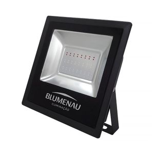 Refletor Led Blumenau Slim Alumínio 50W RGB Bivolt