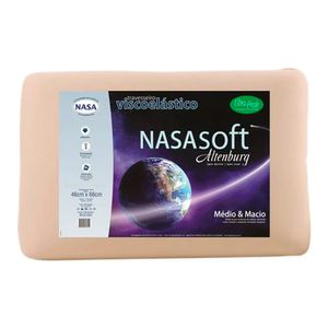 Travesseiro Viscoelástico Nasa Bege 46X66CM - Altenburg