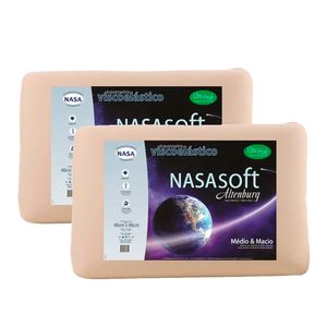 Travesseiro Viscoelástico Nasa Bege 46X66CM - Altenburg
