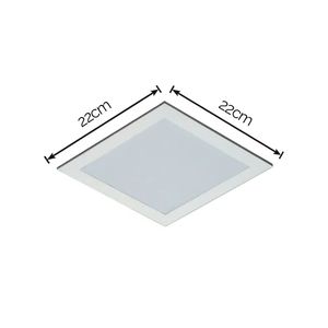 Painel LED de Embutir Quadrado Pop Neutro 18W 4000K - NE4000K - Avant