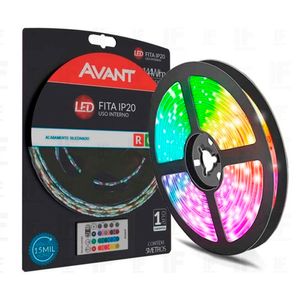 Fita Led Interna IP20 12W 5M RGB 220V - 192928836 - Avant