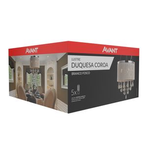 Lustre Duquesa Coroa Branco Fosco - Avant