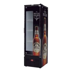 Cervejeira Fricon Slim 284 Litros Porta de Chapa com Visor 220V