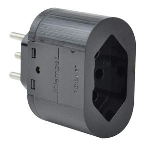 Filtro de Linha de 3 Pinos com DPS Pocket Preto - Clamper