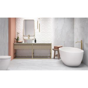 Porcelanato Marmorizado Retificado Polido Onix Premium Tipo A 62x121cm - FP63222A - Embramaco