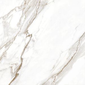 Porcelanato Marmorizado Retificado Acetinado Calacata Premium Tipo A 83x83cm - FP63441RZA - Embramaco