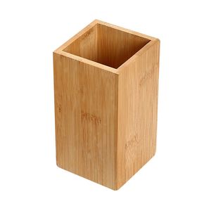 Porta Escovas Yoi Bambu 7X7X13Cm
