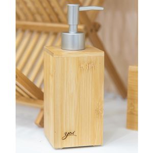 DISPENSER SABONETE LIQUIDO YOI BAMBU 7x7x19,5CM