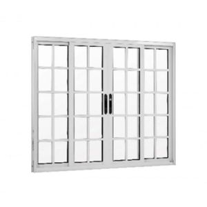 Janela de Alumínio Lider Infinity 4 Folhas Quadriculada 100X120CM