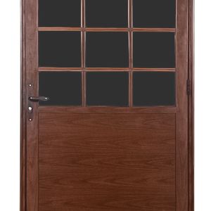Porta de Abrir em Alumínio com Abertura para Direita Infinity Madeira 210X86CM - Lider