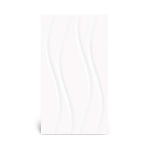 Revestimento Cerâmico 3D Brilhante Ascot Branco Tipo A 37X59CM - 54328 - Arielle