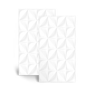 Revestimento Cerâmico 3D Brilhante Florida Clean Branco Tipo A 37X59CM - 54019 - Arielle