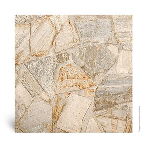 Piso Cerâmico Pedra Externo HD Traffic Stone Bege Tipo A 54X54CM - 56316 - Arielle
