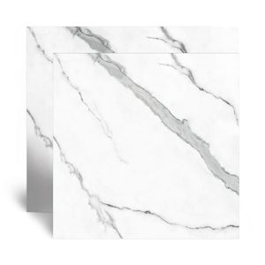 Piso Cerâmico Marmorizado Acetinado Codorva Branco Tipo A 54X54CM - 56307 - Arielle
