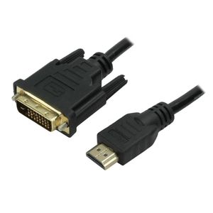 Cabo 5 Mais DVI Info DVI 24+1 + HDMI Macho 2M Preto