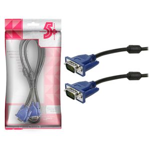 Cabo VGA 5 Info VGA Macho VGA Macho com Filtro 1,5M 220V