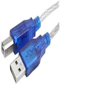 Cabo USB 5 Cristal USB A Macho USB B Macho 2.0 Cristal 1,8 Metros 220V