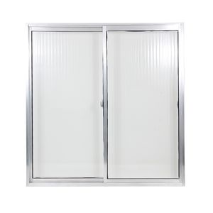 Janela de Correr Lateral com 2 Folhas Vidro Canelado sem Grade em Alumínio Home 100X100CM - Quality