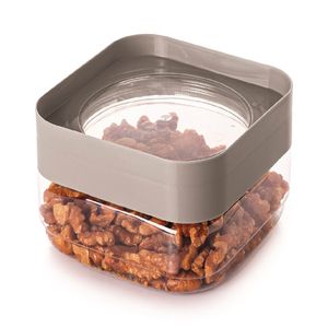 Pote Plug Quadrado Cinza 510Ml - Plasútil
