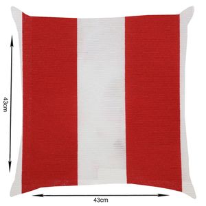 Capa De Almofada Próxima 43Cm Gorgurinho Listra Vermelho
