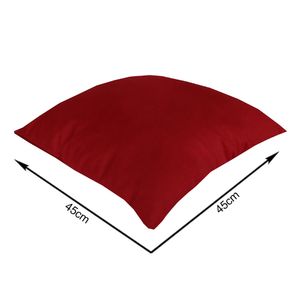 Capa de Almofada em Veludo Liso Vinho 43CM - Próxima