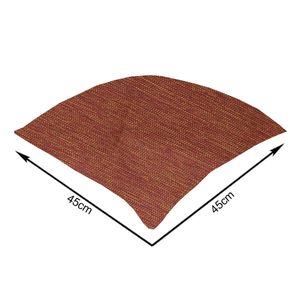 Capa De Almofada Próxima 43Cm Linho Twist Ferrugem