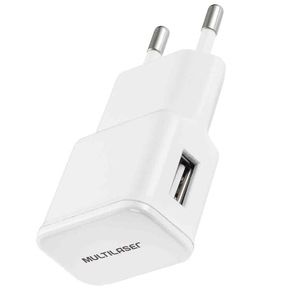 Carregador USB Multilaser Smartogo CB105 Branco Bivolt
