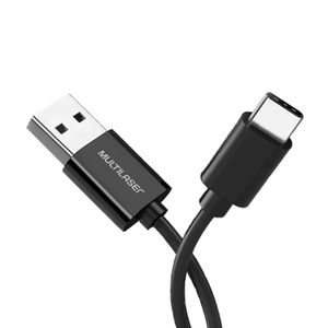 Cabo USB Multilaser Type-C WI349 1.2 Metro Preto