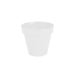Vaso para Plantas em Polietileno Sampa Branco Sólido 16X14CM - I.SAMP.016.014.06 - Vasart