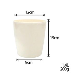 Vaso para Plantas em Polietileno Branco Sólido 12X15CM - I.ORQU.012.015.06 - Vasart