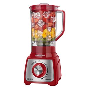 Liquidificador com 12 Velocidades Vermelho 3 Litros 220V 1200W - L1200 RI - Mondial