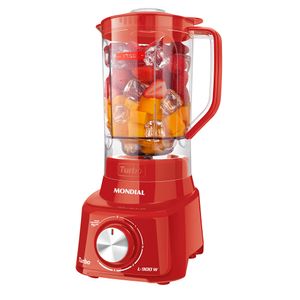 Liquidificador com 5 Velocidades Turbo L-900 W Vermelho 220V 900W - L-900-FR - Mondial