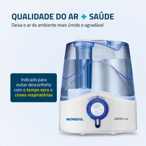 Umidificador de Ar Mondial Comfort AIR 6 UA-07 4 Litros Branco e Azul