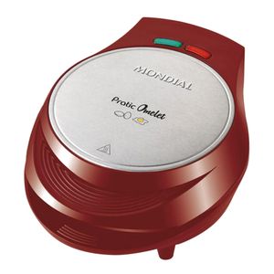 Omeleteira Elétrica Pratic Omelet Vermelho e Inox 220V 1000W - OM-03 - Mondial