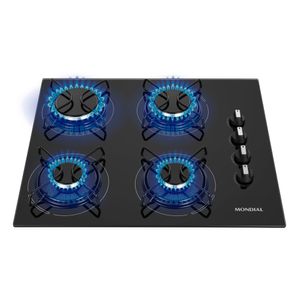 Cooktop a Gás com 4 Bocas Preto - CTG-01 - Mondial