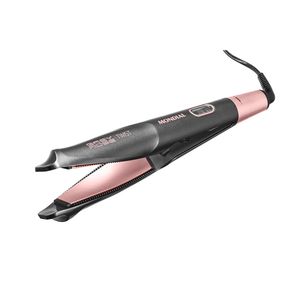 Prancha Alisadora e Modeladora Twist Mondial Bivolt 50W Grafite|Golden Rose P-29