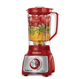 Liquidificador com 12 Velocidades Turbo Vermelho 3 Litros - L1100 RI - Mondial