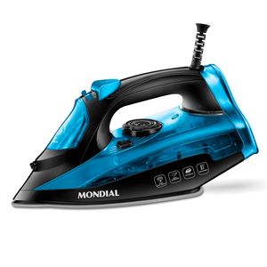 Ferro a Vapor Mondial 220V 2000W Preto|Azul F-53