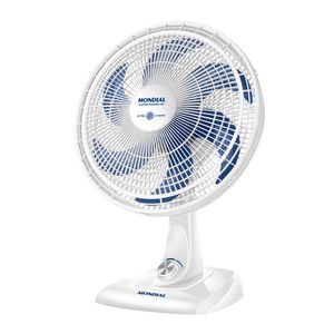 Ventilador de Mesa com 6 Pás Super Power Branco e Azul 40CM 220V - VSP-40-W - Mondial