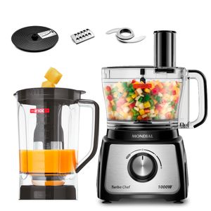 Multiprocessador 5 em 1 Turbo Preto 220V - MPN-01-B - Mondial