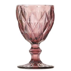 Taca Agua Diamante - Lilas 260Ml  - Vidro - Class Home
