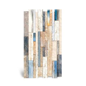Revestimento Intertravado Pedra Acetinado 3D Rústico Eko Tiziano Azul Tipo A 34X50CM - 20360010837 - Pamesa